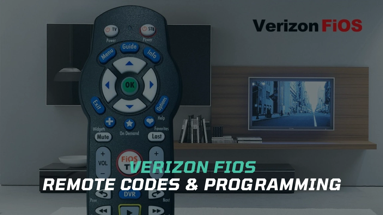 Verizon fios remote codes and programming instructions