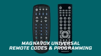 Magnavox universal remote setup and remote codes