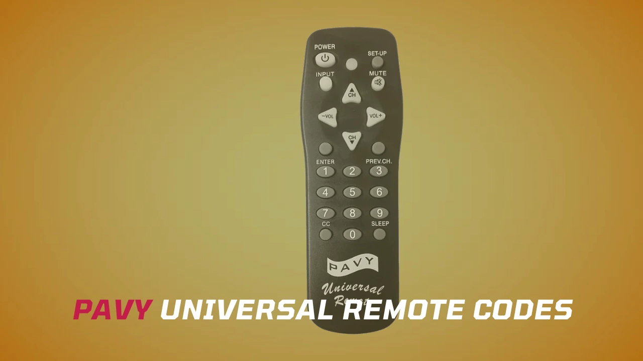 programming pavy universal remote control