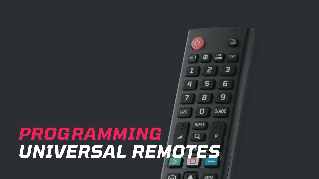 How to set up universal remote controls